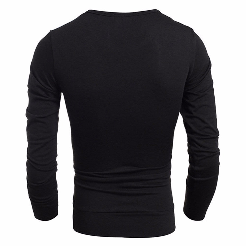 Black Color Men's Casual Sweatshirts