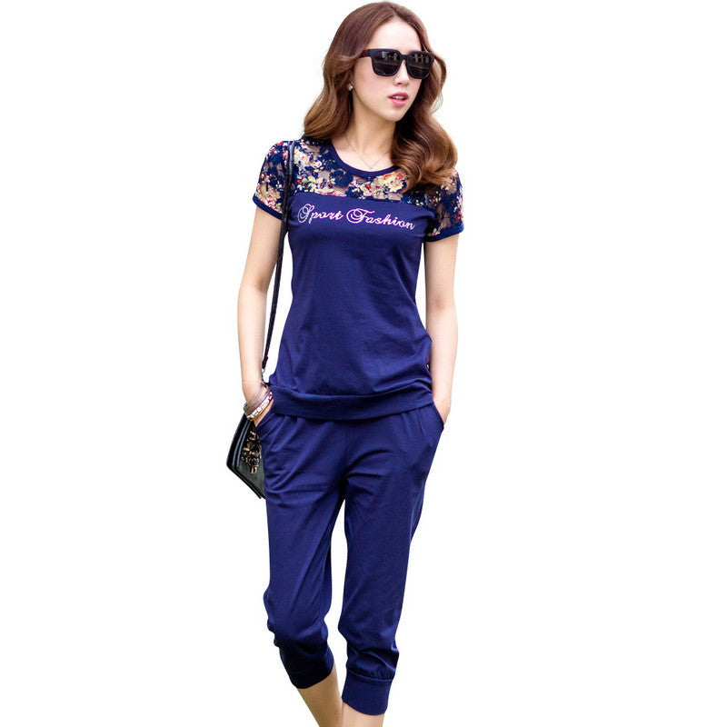 Casual 2 Pieces Suits For Women Tops + Women Pants
