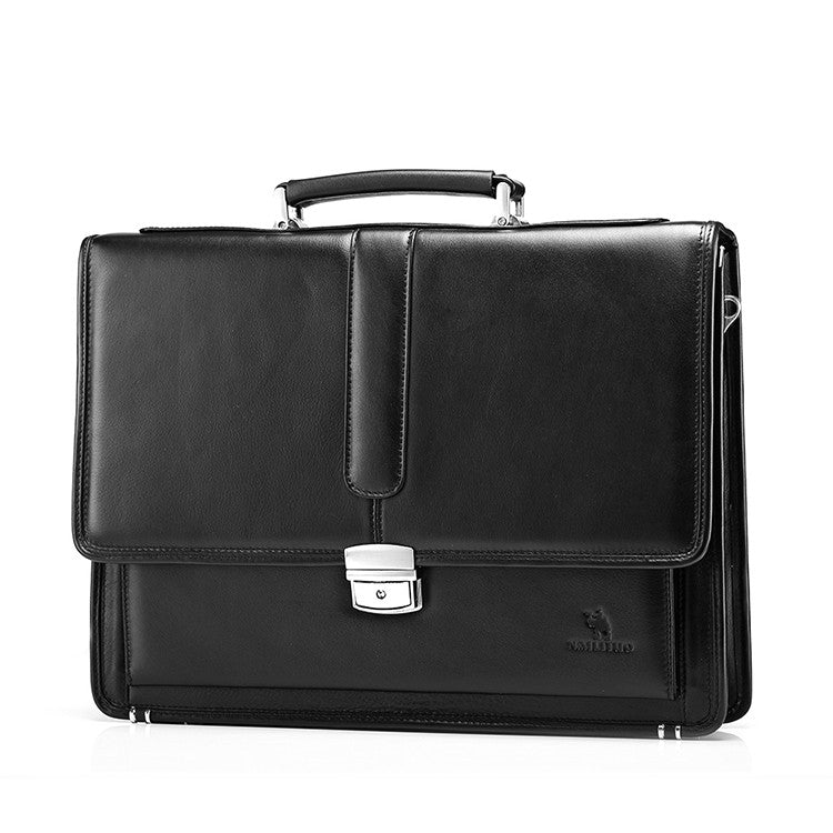 Genuine Leather Vintage Business Briefcase For Men