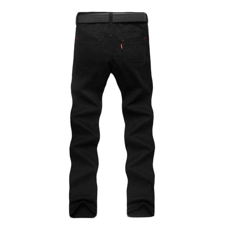 Best Slim Straight Pants Black Color Jeans for Men