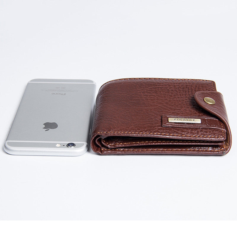 Small Wallet For Men Multifunction Purse With Coin Pocket Zipper