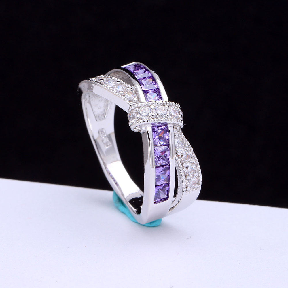 Cross Design Finger Ring For Ladies wr-