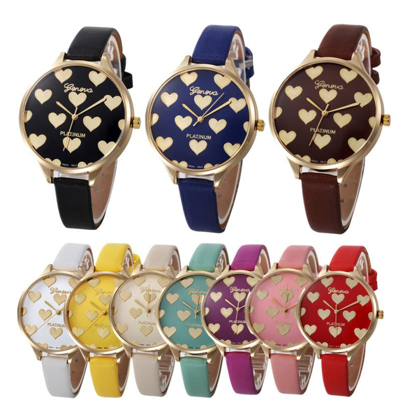 Casual Love Heart Quartz Watches ww-b