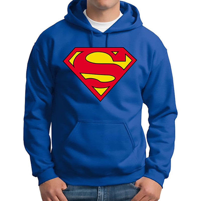 Superman Hoodie Casual Cotton Men's Sweatshirts Black