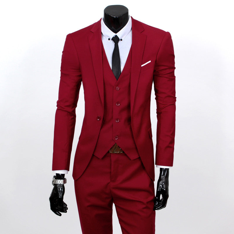 Formal Men's Suits 3pcs Business/Wedding Set (Jacket+Pants+Vest)