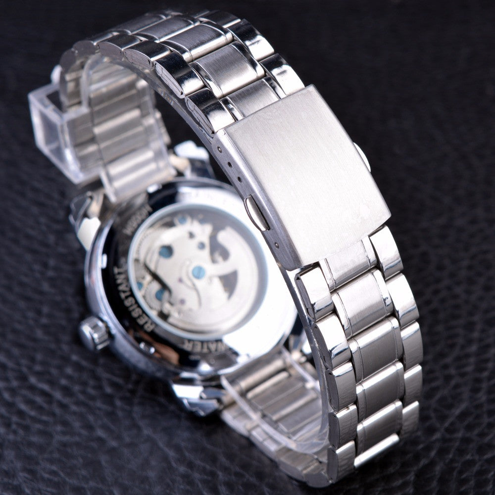 Automatic Blue Ocean Designer Skeleton Luxury Watch wm-m