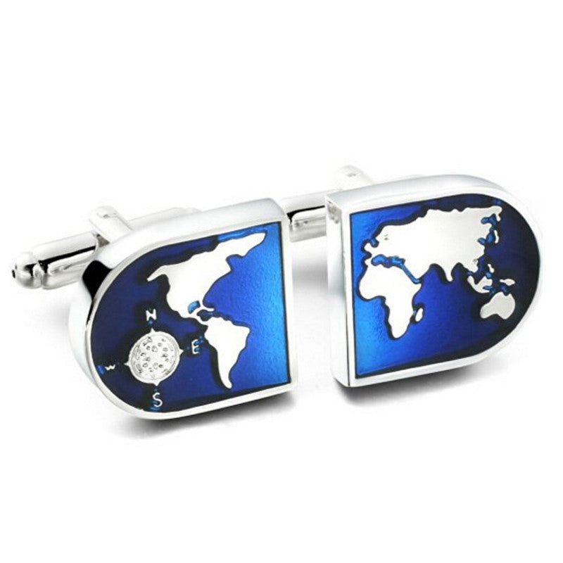 Blue Globe High Quality Cufflinks