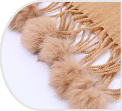 New Fashion Pom Pom Design Winter Scarves For Women