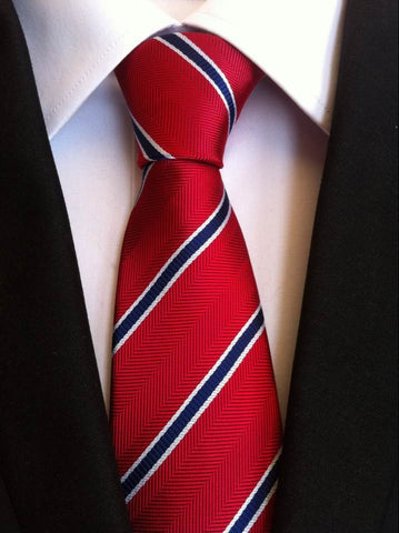 Red & Blue Color Business Men's Ties