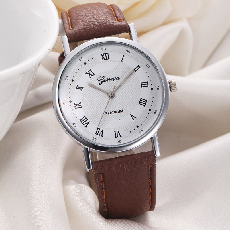 Classic Luxury Splendid Roman Number Watch ww-d wm-q