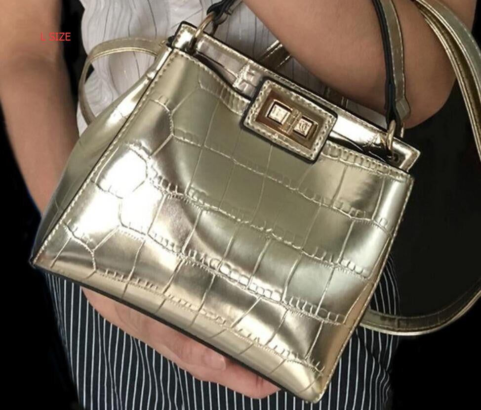 Crocodile Leather Design Handbag bws