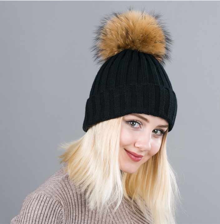 Automan & Winter High Quality Knitted Pom Pom Hats For Women