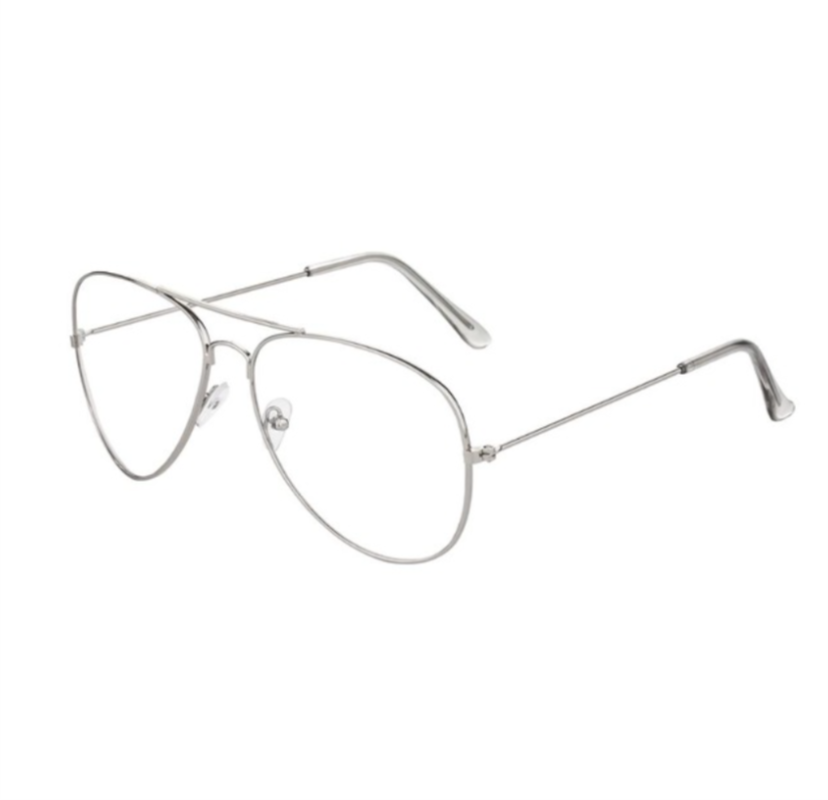 Aviation Frame Classic Transparent Clear Lens Sunglasses Unisex