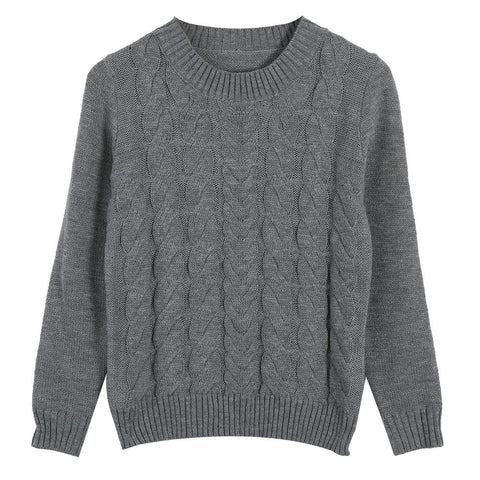 Loose Knitted Outwear Casual w-Sweater