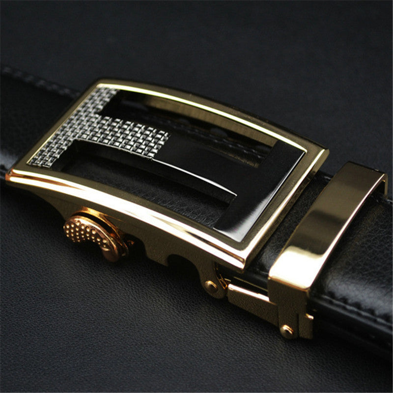 Luxury Leather Belt For Men Automatic Buckle