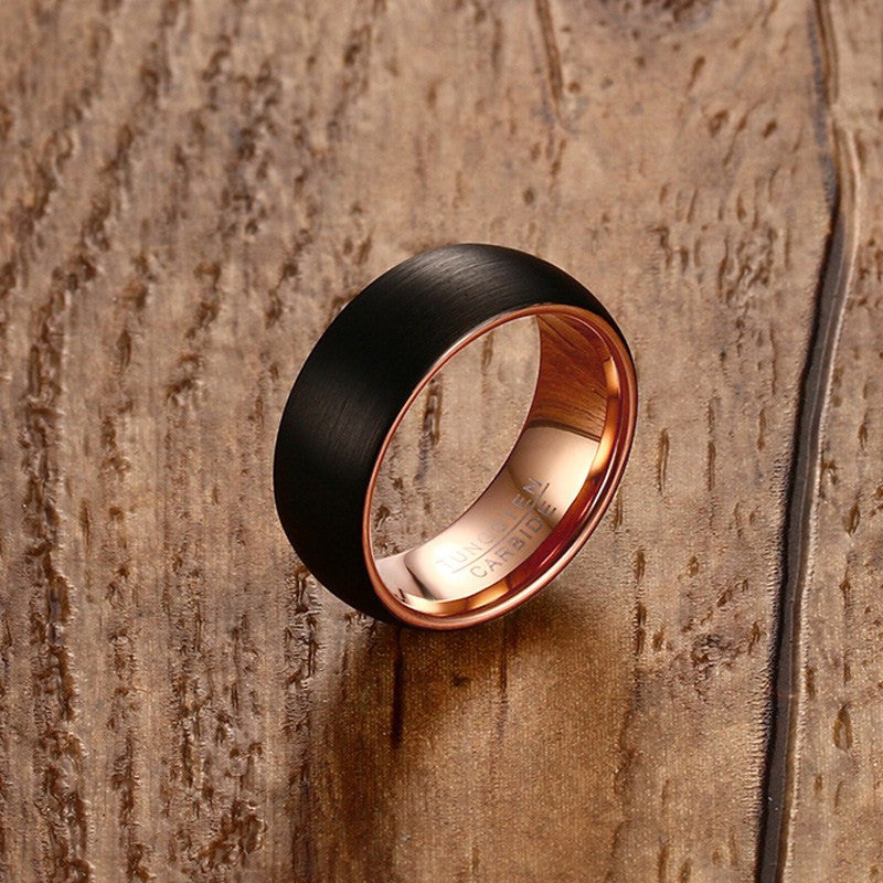 1 Tungsten & Gold Ring for Men