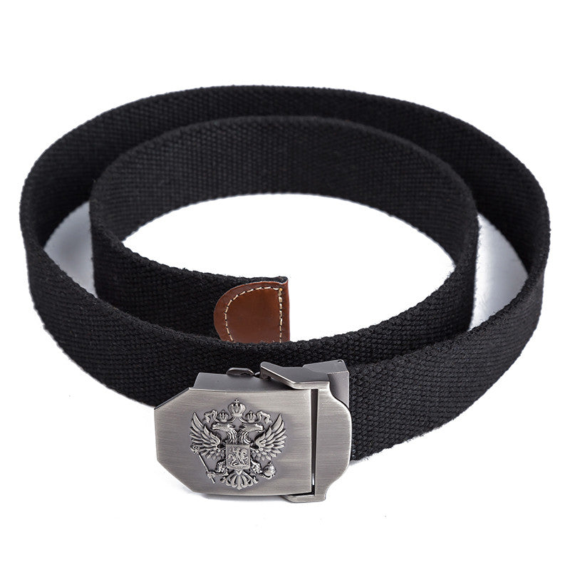 Unisex Belt Emblem Canvas Tactical High Quality Military Design