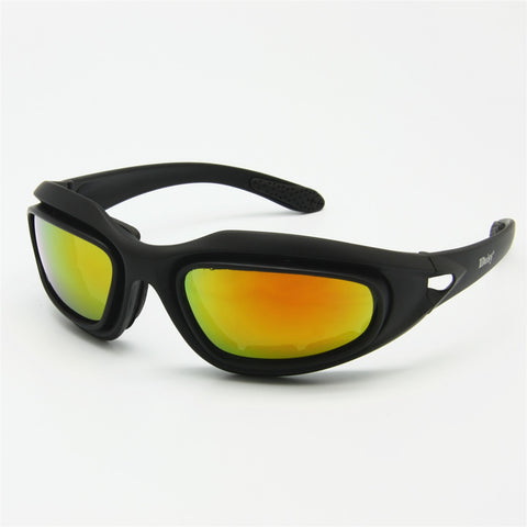 4 Lens Kit C5 Polarized Desert Storm War Sports Military Sunglasses For Men