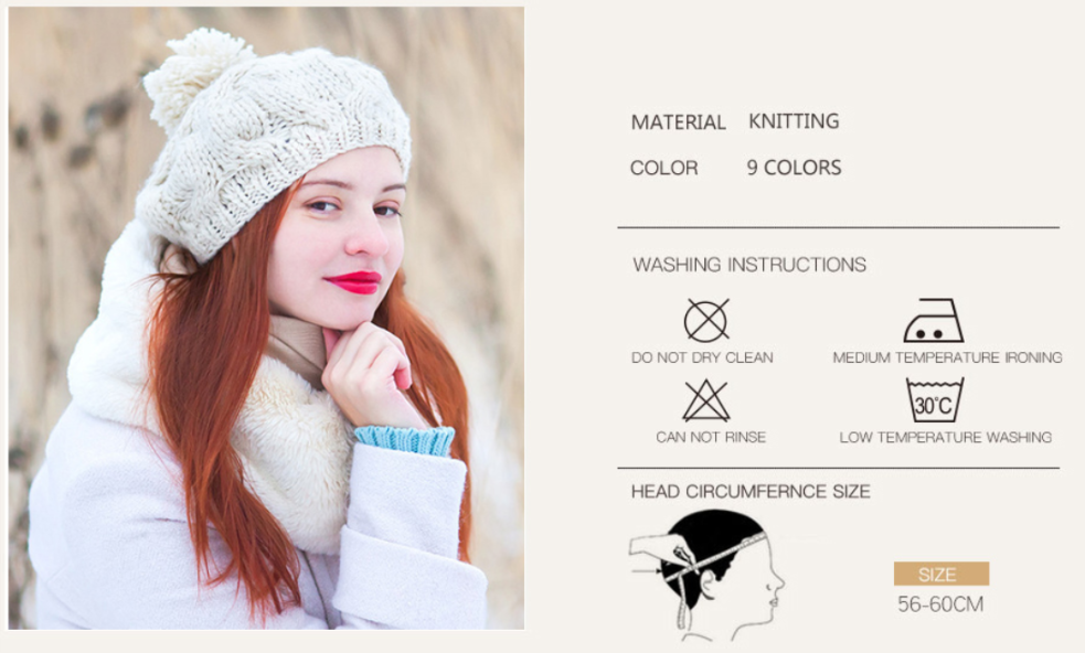 New Fashion Winter Hats For Women Skullies & Beanies