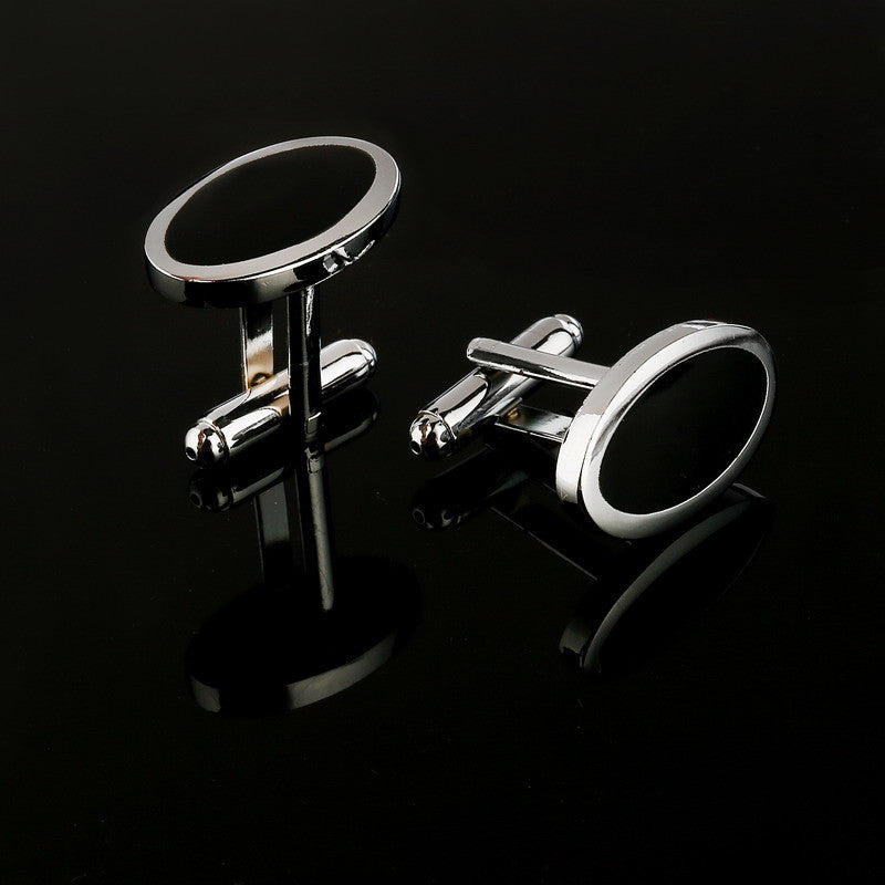 Business Blank Crystal Cufflinks for Men