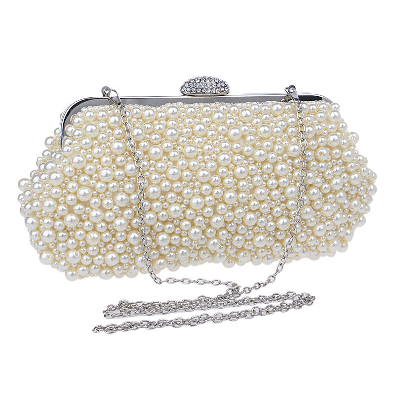 Vintage Pearl Style Wedding Design Clatch Evening Bags