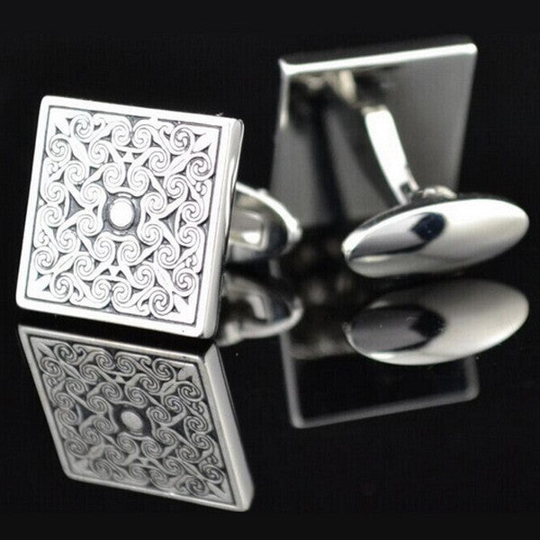 Classical High Quality Vintage Men's Cufflinks Engraved