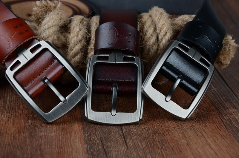 100% Cowhide Genuine Leather Belt For Men