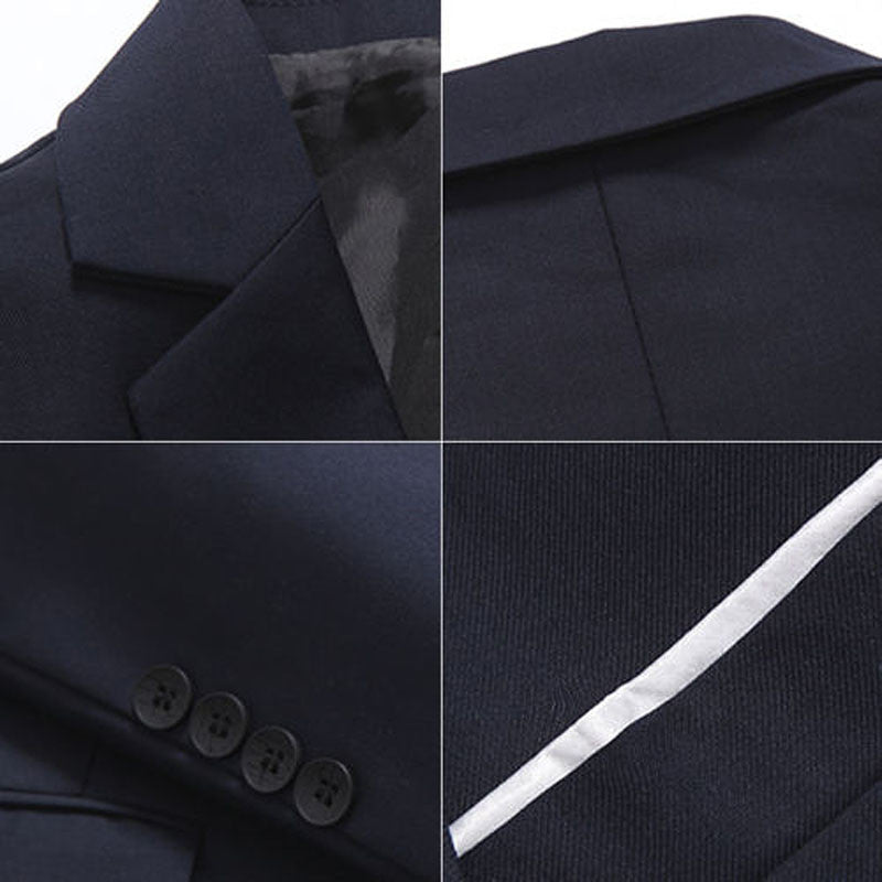 Stylish Casual Slim Fit Formal One Button Suit Blazer for Men