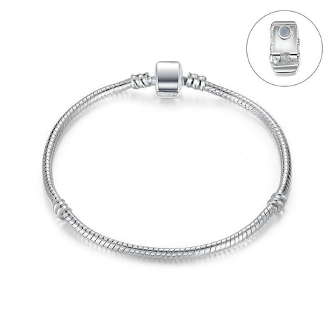 High Quality Silver Chain Magnet Clasp Bracelets