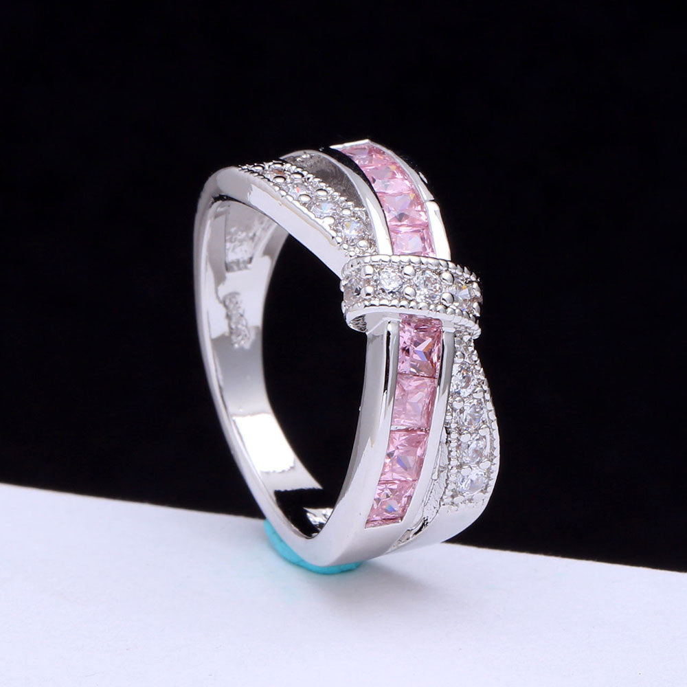 Cross Design Finger Ring For Ladies wr-