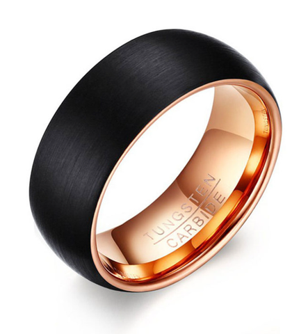 1 Tungsten & Gold Ring for Men
