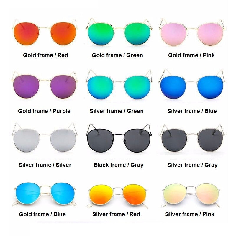Round Designer Luxury Sunglasses Unisex