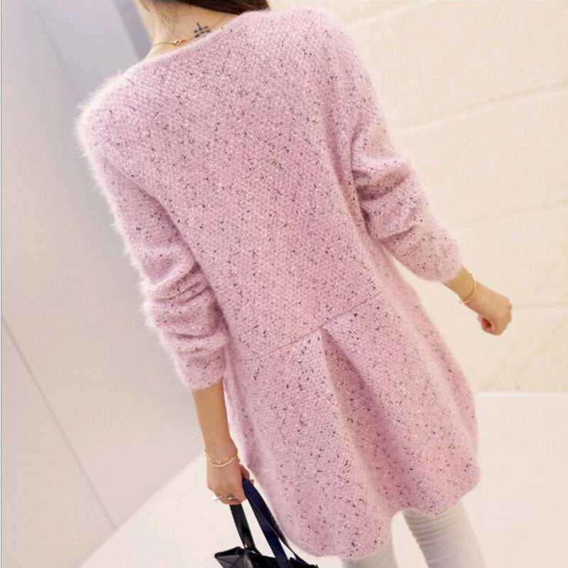 Long Cardigan Long Sleeve Knitted  Sweaters For Women