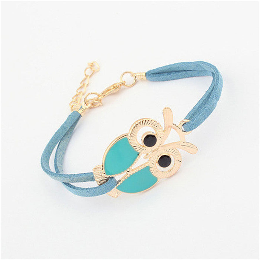 Girls Vintage Owl Bracelets