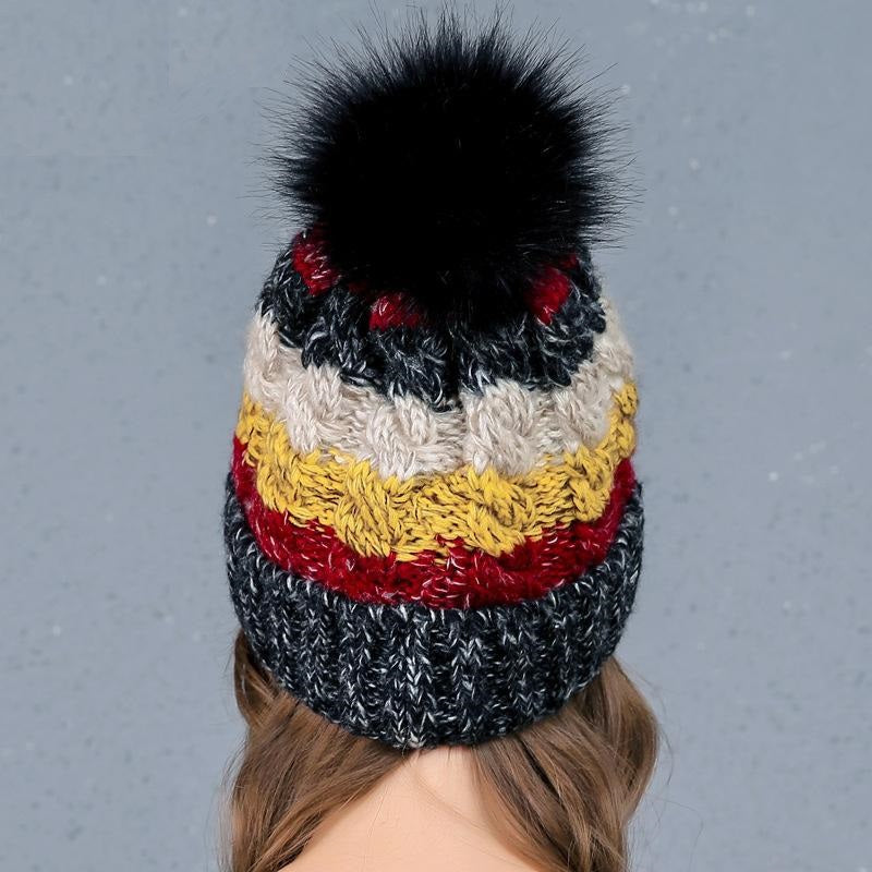 Colourful Woolen Yarn Women Hat