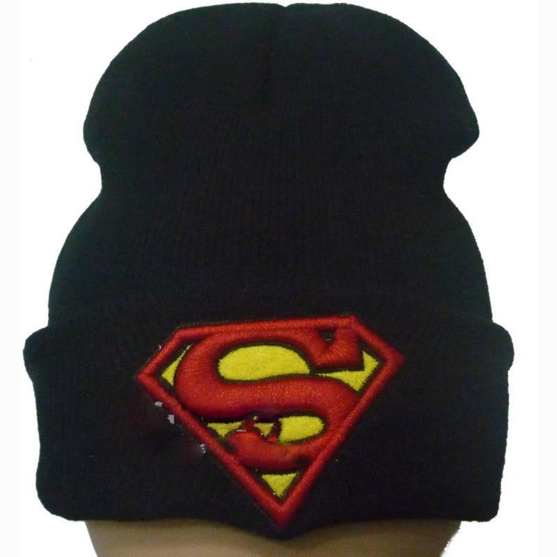 Superman Knitted Cartoon Print Warm Unisex Hats