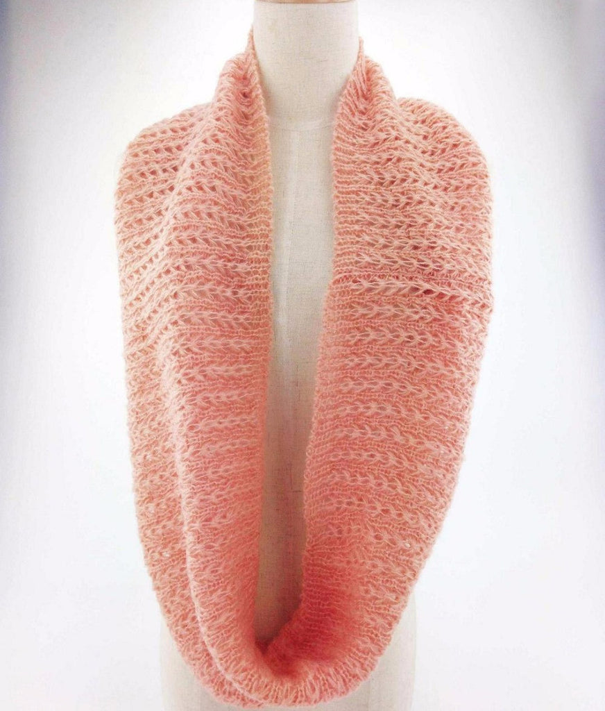 Warm Mohair Knitted Crochet Solid Winter Scarves