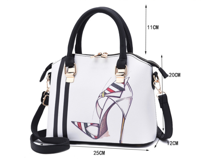 Elegant Printed Fashion Pattern Handbag bws