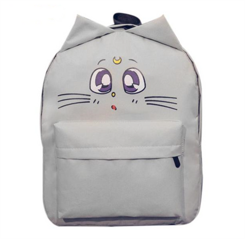 Cute Cat Printing Backpacks for Teenage Girl bwb