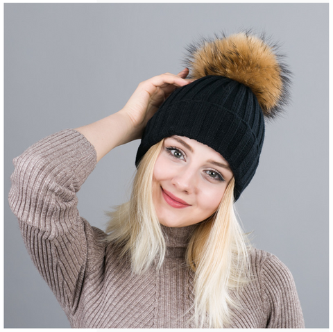 Automan & Winter High Quality Knitted Pom Pom Hats For Women