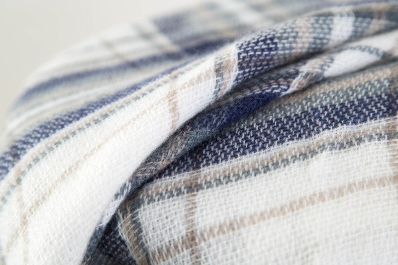 Plaid Blanket Design Cashmere Scarves