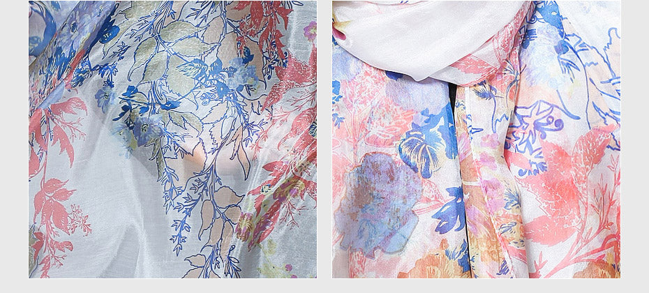 Quality Guaranteed 100% Silk Scarves Office Lady Fashion in 11 Designs