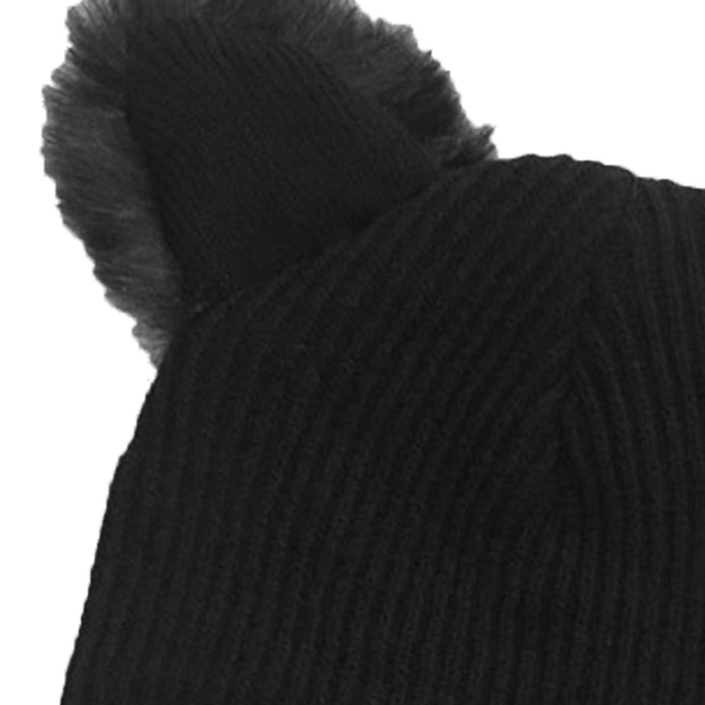 Cat Ears Fashion Faux Mink Wool Knitted Winter Hats For Women