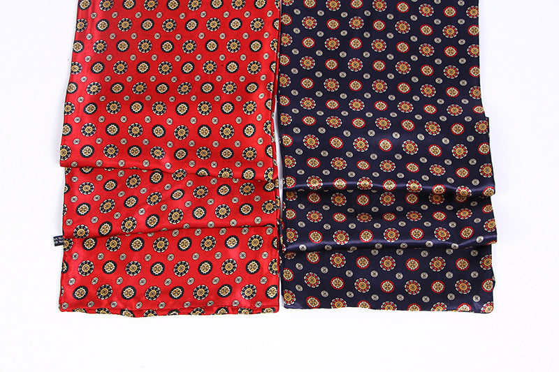 Printed Cravat Silk Luxury Scarves For Men