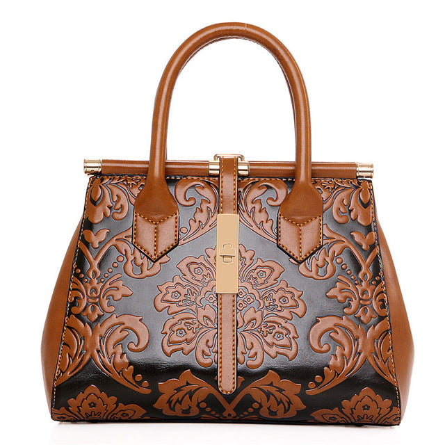 Floral Printed High Quality Designer Handbag Tote