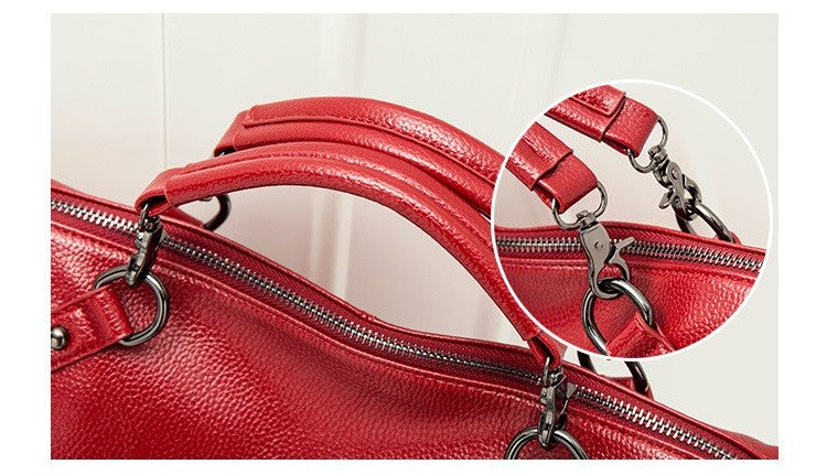 Genuine Leather Tote Messenger Handbags bws