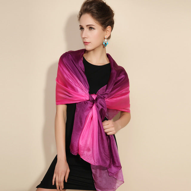 High Quality 100% Pure Silk Luxury Shawl & Scarves