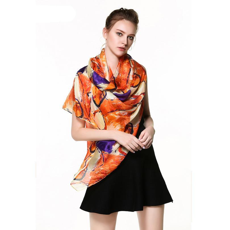 Quality Guaranteed 100% Silk Scarves Office Lady Fashion in 11 Designs