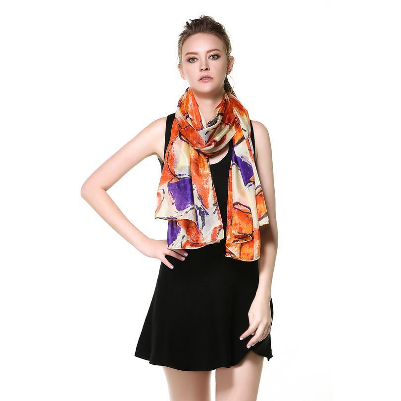 Quality Guaranteed 100% Silk Scarves Office Lady Fashion in 11 Designs