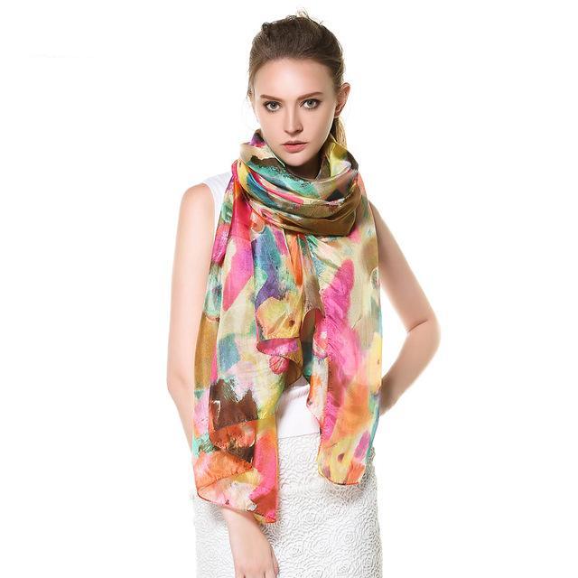 Quality Guaranteed 100% Silk Scarves Office Lady Fashion in 11 Designs